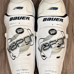 Senior Bauer Vapor 15" Shin Pads Pro Stock (Used)