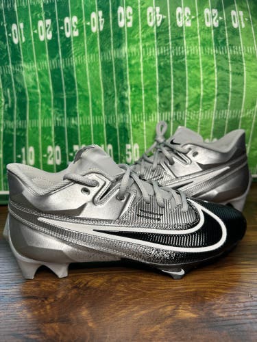Size 7.5 - Nike Vapor Edge Elite 360 2 Football Cleats Black Silver DA5457-003
