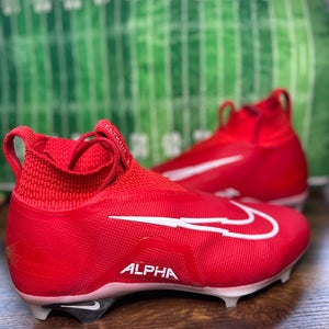 Size 9 - Nike Alpha Menace Elite 3 Football Cleats University Red CT6648-616