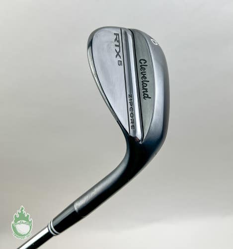Right Handed Cleveland RTX-6 ZipCore Mid Wedge 60*-10 Wedge Flex Steel Golf