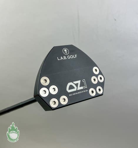 Used Right Handed LAB Golf OZ.1 34" Putter Black Steel Golf Club