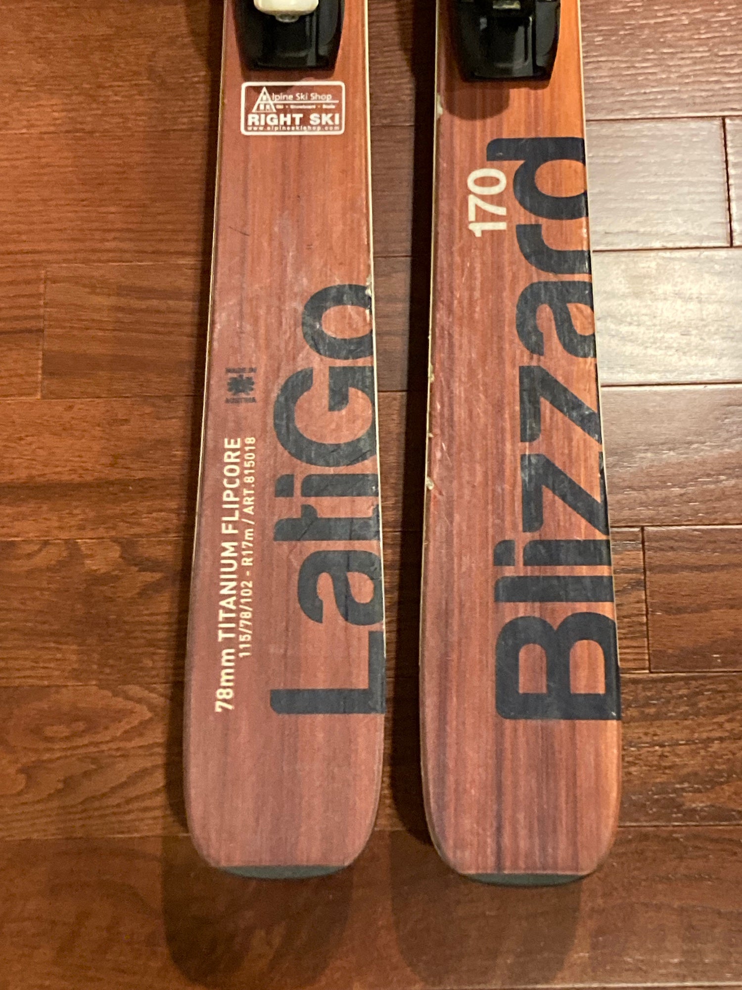 Used Men's Blizzard Latigo 170 cm Skis | LOOK SPX 12 Bindings