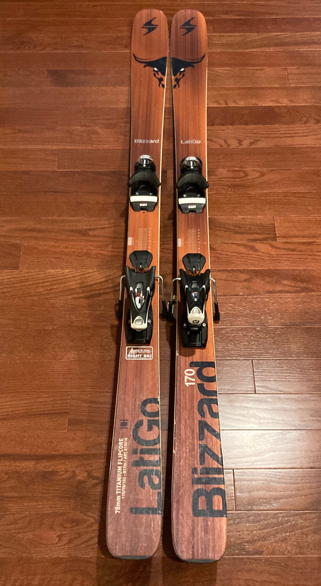 Used Men's Blizzard Latigo 170 cm Skis | LOOK SPX 12 Bindings
