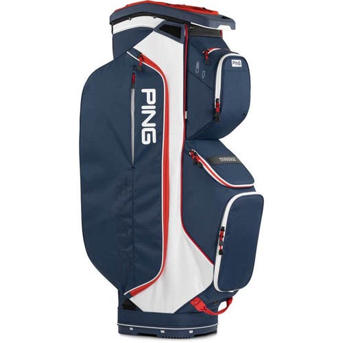 PING TRAVERSE CART BAG NAVY/WHITE/RED