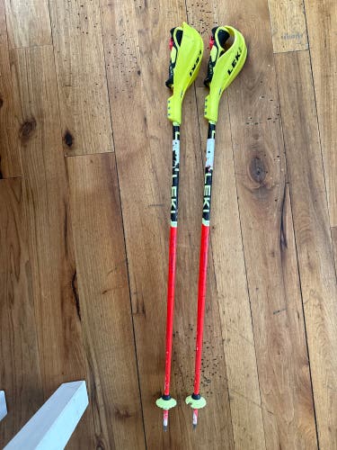 38in (95cm) Leki Racing World Cup Lite WCR SL Ski Poles (Used)