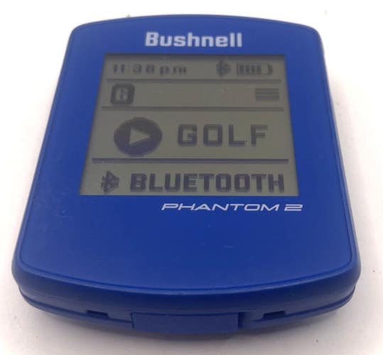 Bushnell Phantom 2 Golf GPS Rangefinder Blue with Magnetic *Tested*