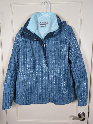 Columbia Bugaboo Womens Size: XL Interchange Omni Tech 3-in-1 Jacket Winter Blue