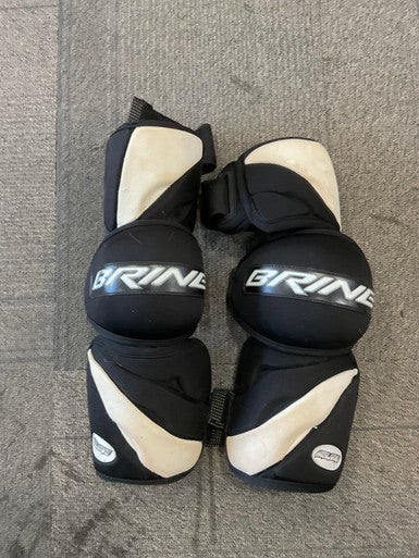 Used Brine AVALANCHE Lacrosse Arm Pads/Guards Black And White MD 11614-S000226900