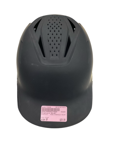 Used Evoshield EVOSHIELD HELMET Batting Helmet No Mask Black SM 11613-S000173438