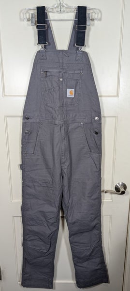 Carhartt Rugged Flex Rigby Bib Overalls Work Men's Size: 32x32 Gravel Gray