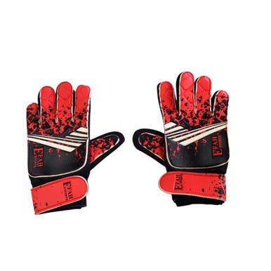 Used EFAH SPORTS GLOVES Soccer Goalie Gloves Black And Red 5 11760-S000085273