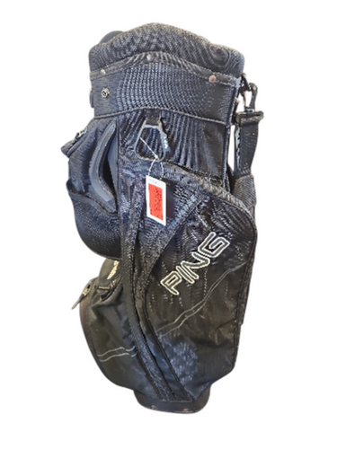 Used Ping CART BAG 14 TOP Mens Cart Bag Black 11850-S000022464