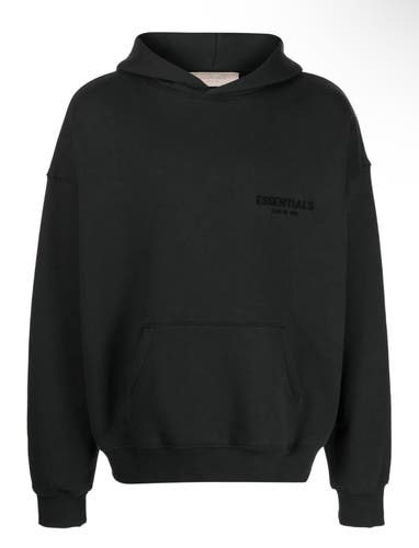 Essentials fear of god hoodie black