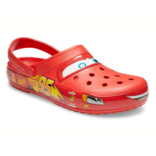 Crocs Classic Lightning McQueen 205759-610 Clog Men's 12 Red Casual Shoes NCB12