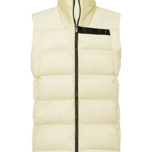 On Challenger Puffer Vest Mens XL Light Yellow Full Zip Sleeveless Outdoor NCB26