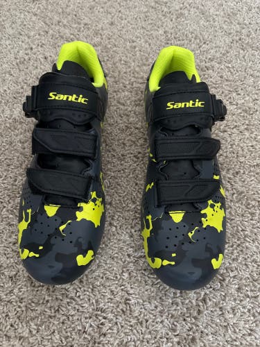 Green Men's Adult Size M 12.0 (W 13.0) Cycling Shoes (New)