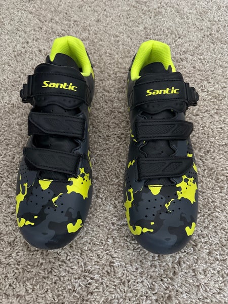 Green Men's Adult Size M 12.0 (W 13.0) Cycling Shoes (New)