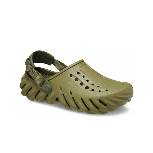 Crocs Echo 207937-3UA Clogs Unisex Aloe Green Round Toe Comfort Shoes NCB13