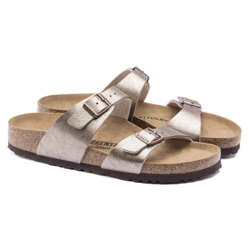 Birkenstock Sydney 1016168 Sandals Women's US 7-7.5 Taupe Birko-Flor Slide NCW27
