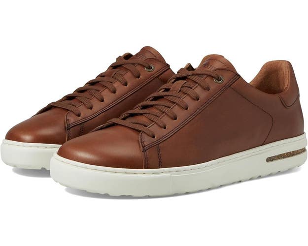 Birkenstock Bend Sneakers Mens 9-9.5 Brown Leather Low Top Lifestyle Shoes NCW39