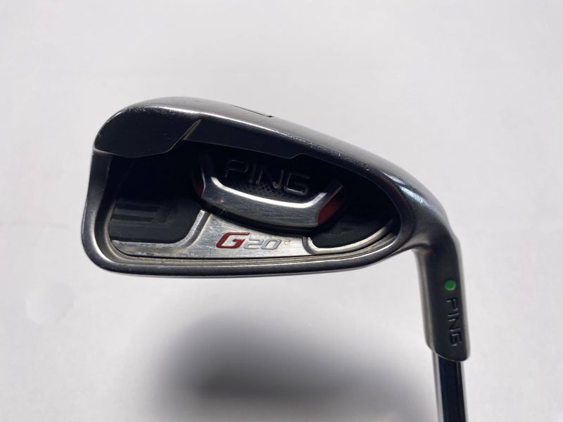 Ping G20 Single 7 Iron Green Dot 2* Up CFS Stiff Steel Mens RH Midsize Grip