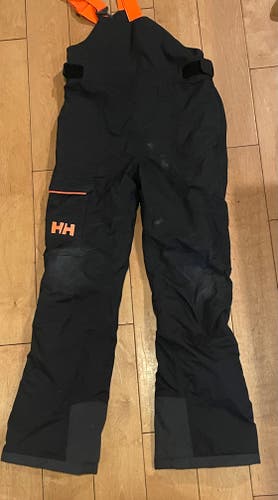 Black Unisex Youth Size 16 Helly Hansen Ski - Snowboard Snow Pants (Used)