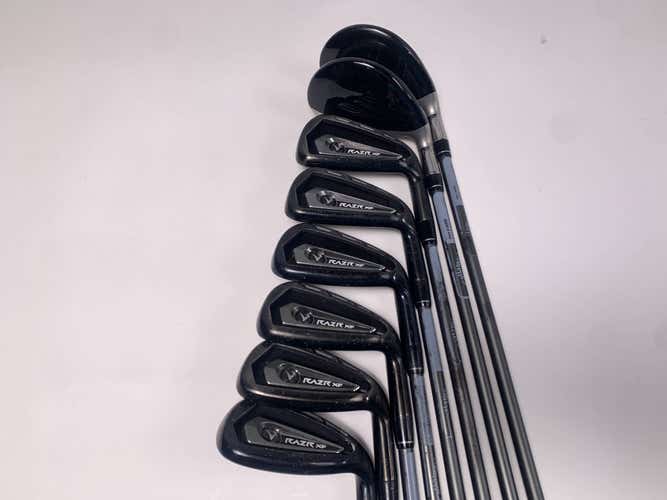 Callaway Razr XF Hybrid Iron Set 4H-5H 6-PW+SW 55g Senior RH +1''