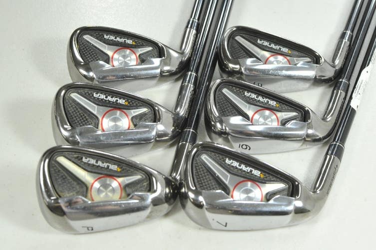 LEFT HANDED TaylorMade Burner 2009 5-PW Iron Set Regular Flex Graphite #207263