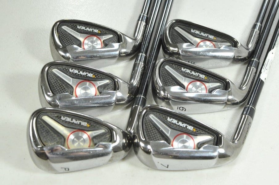 LEFT HANDED TaylorMade Burner 2009 5-PW Iron Set Regular Flex Graphite #207263