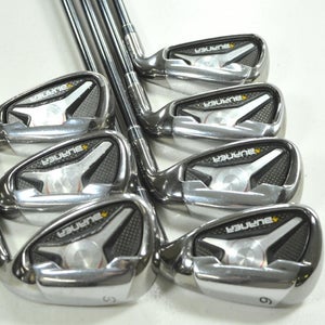TaylorMade Burner 2009 6-PW,AW,SW Iron Set Senior Flex Right Graphite # 207449
