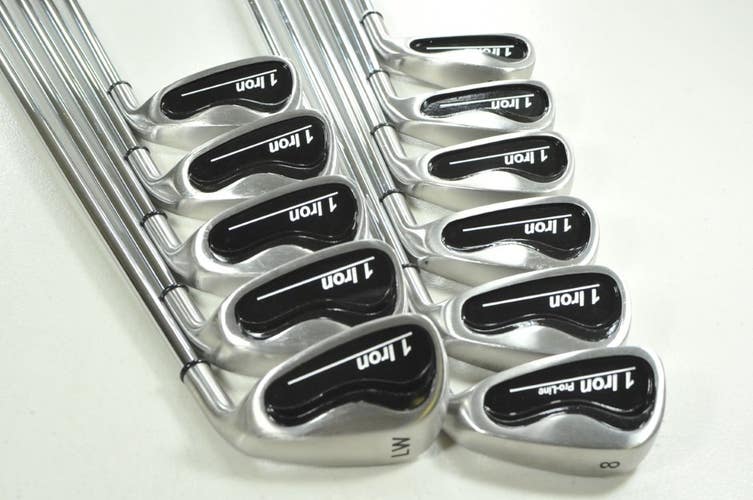 1 Golf Single Length 3-PW,GW,SW,LW Iron Set Stiff Flex RH Apollo Steel # 207566