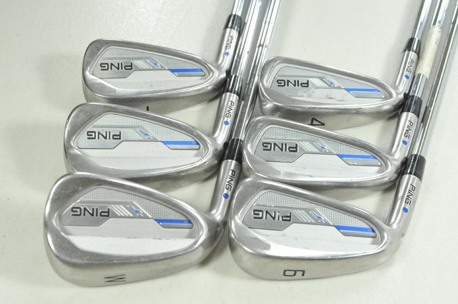 LEFT HANDED Ping i Series E1 4-8,W Iron Set Stiff Flex Blue Dot Steel # 207665