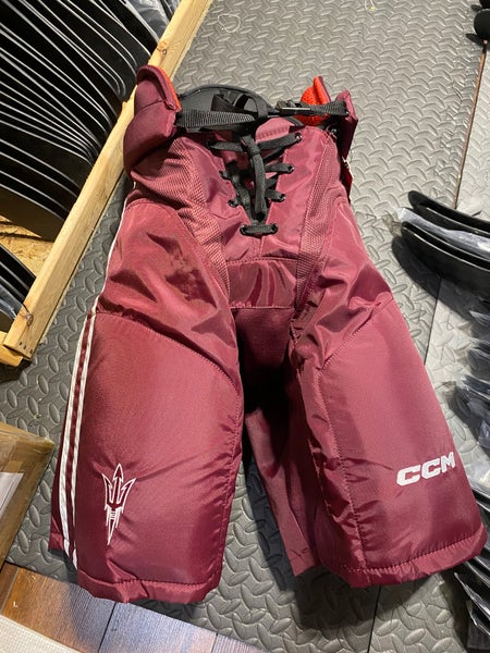 New Arizona State Sun Devils Maroon CCM Pro Stock HP45 Hockey Pants XL