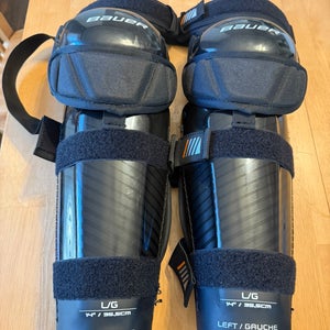 Senior Bauer 14" Officials Shin Pads Pro Stock (New)