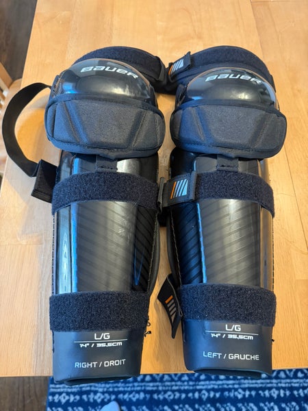 Senior Bauer 14" Officials Shin Pads Pro Stock (New)