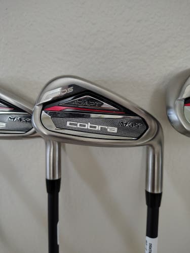 Cobra DS Adapt Max Iron Set 5-PW, GW With KBS Regular Graphite Shafts