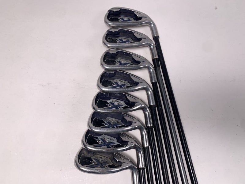 Callaway X-20 Iron Set 5-PW+GW+SW 75g Regular Graphite Mens RH +1/2''