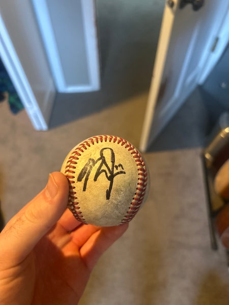 Mike Trout Autographed Baseball, picture to prove it
