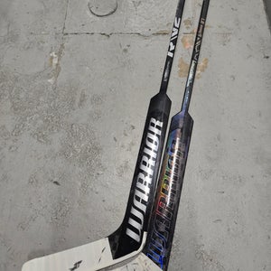 2-pack Warrior Ritual V2 Pro+ Full Right Goalie Stick 23.5" Paddles (Used)
