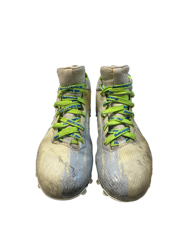 Used New Balance LAX Cleats Mens Grey Senior 10 11706-S000368886