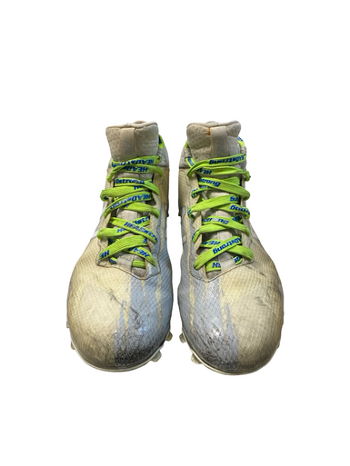 Used New Balance LAX Cleats Mens Grey Senior 10 11706-S000368886