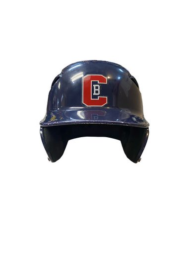 Used Rawlings BLUE HELMET Batting Helmet No Mask Navy Blue LG 11706-S000368791