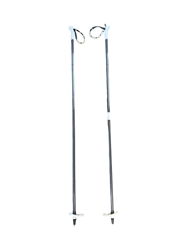 Used NORDIC GLASS Mens XC Ski Poles Black 145 cm / 57 in 11706-S000368937