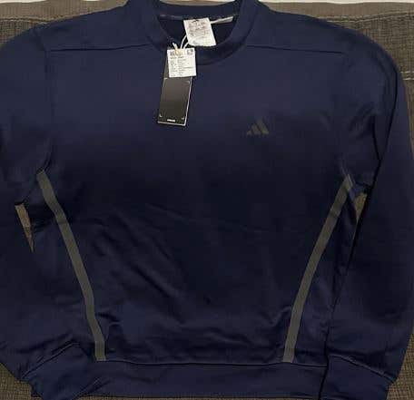 Adidas Women's Small Navy Blue GG Crew Sweatshirt (New)