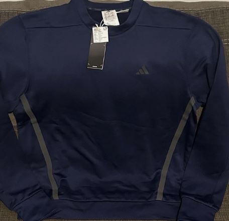 Adidas Women's Small Navy Blue GG Crew Sweatshirt (New)