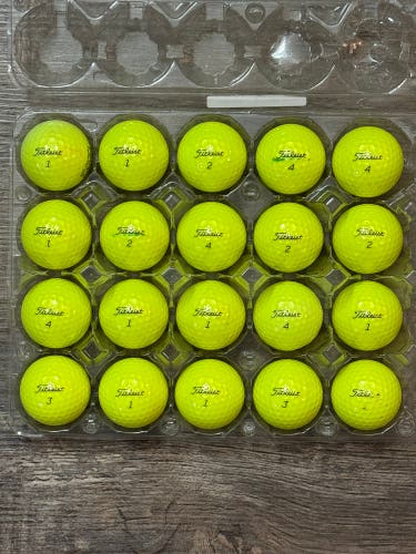 20 Titleist Pro V1 Yellow Golf Balls