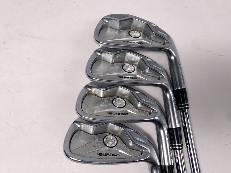 TaylorMade Burner Forged 2009 Iron Set 6-9 NS Pro 950 GH Stiff Steel Mens RH