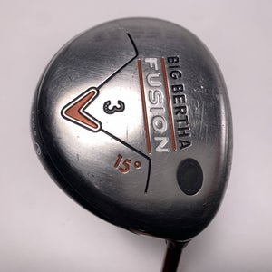 Callaway Big Bertha Fusion 3 Fairway Wood 15* Aldila NVS 55g Regular Mens RH