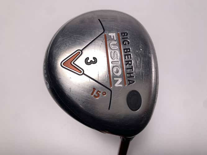 Callaway Big Bertha Fusion 3 Fairway Wood 15* Aldila NVS 55g Regular Mens RH