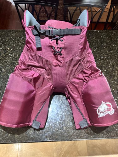 Men's Senior XL AVALANCHE Maroon Bauer Nexus Pro Hockey Pants Pro Stock (New)